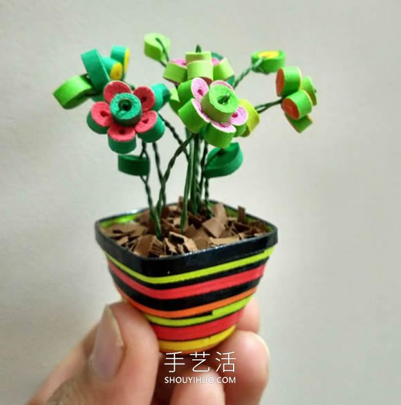 三八女神節(jié)禮物！小巧可愛的衍紙盆栽制作教程 -  rpnrmr.com
