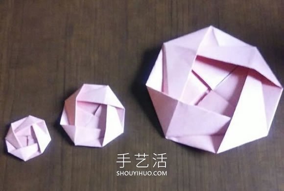 可以組合出復(fù)雜款！簡(jiǎn)單平面玫瑰花的折紙教程 -  rpnrmr.com