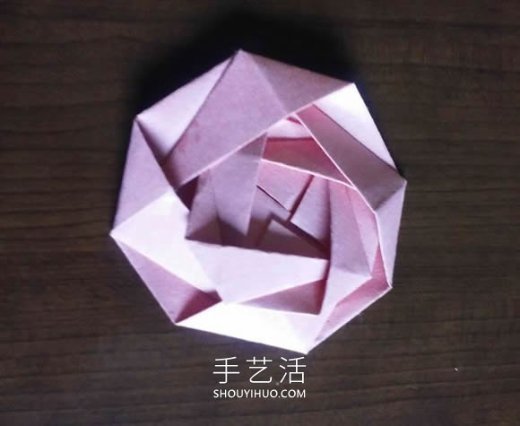 可以組合出復(fù)雜款！簡(jiǎn)單平面玫瑰花的折紙教程 -  rpnrmr.com