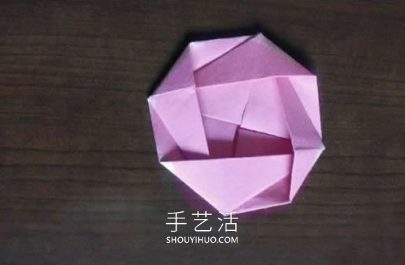 可以組合出復(fù)雜款！簡(jiǎn)單平面玫瑰花的折紙教程 -  rpnrmr.com