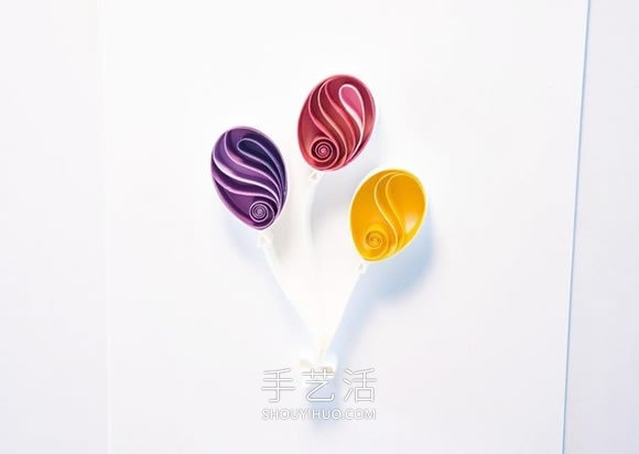衍紙幾個氣球 就做成讓人超喜歡的生日卡片！ -  rpnrmr.com