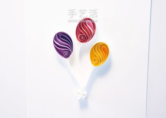 衍紙幾個氣球 就做成讓人超喜歡的生日卡片！ -  rpnrmr.com
