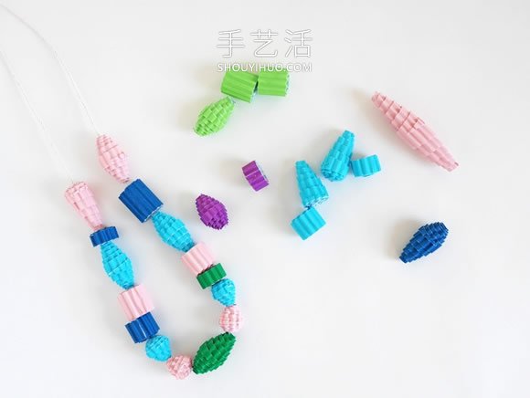 瓦楞紙制作串珠項鏈 簡單DIY創(chuàng)意個性飾品！ -  rpnrmr.com
