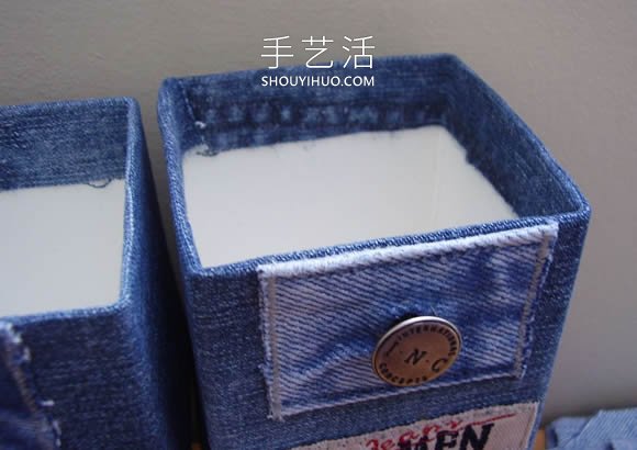 舊牛仔褲改造多功能收納柜 帶抽屜和側(cè)邊袋！ -  rpnrmr.com