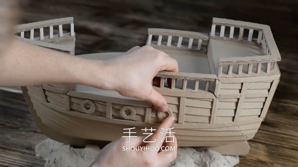超逼真海盜船模型制作視頻 僅僅用了硬紙板！ -  rpnrmr.com