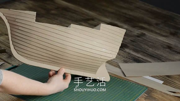 超逼真海盜船模型制作視頻 僅僅用了硬紙板！ -  rpnrmr.com