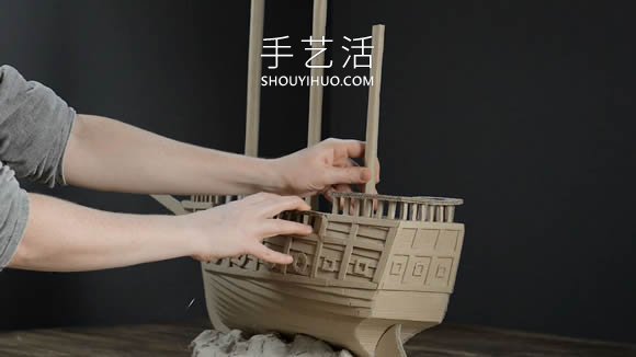 超逼真海盜船模型制作視頻 僅僅用了硬紙板！ -  rpnrmr.com