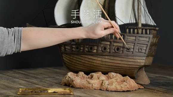 超逼真海盜船模型制作視頻 僅僅用了硬紙板！ -  rpnrmr.com