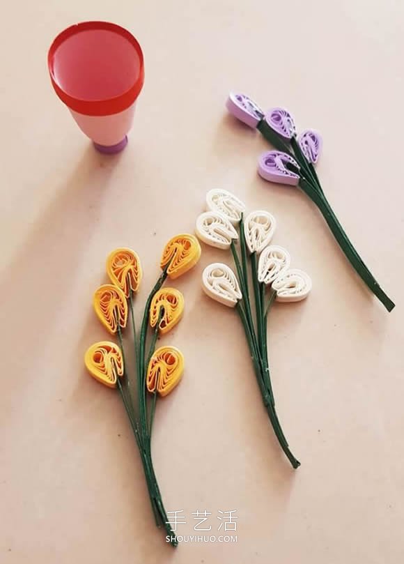 衍紙教程：超美的桌椅、水果籃和花瓶 -  rpnrmr.com