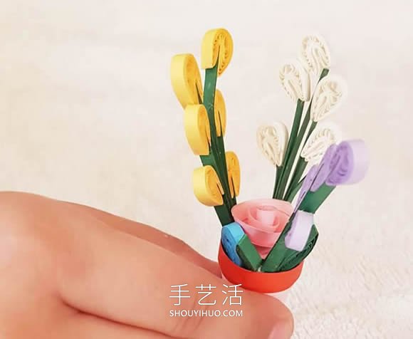 衍紙教程：超美的桌椅、水果籃和花瓶 -  rpnrmr.com