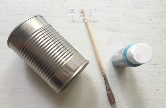 紙吸管和鐵罐廢物利用 手工制作治愈系花瓶 -  rpnrmr.com