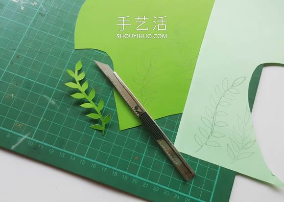 超詳細(xì)3D立體紙雕教程圖解：叢林里的無(wú)臉人 -  rpnrmr.com