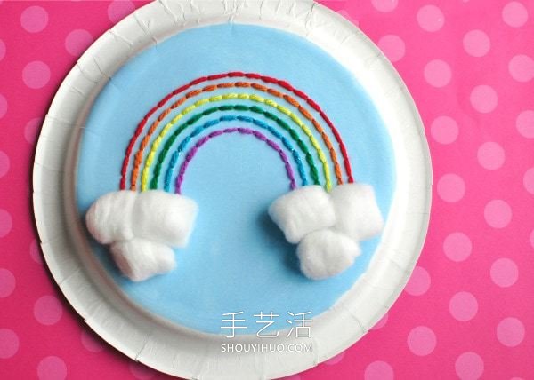 紙盤(pán)上繞線 手工制作美麗的春天彩虹！ -  rpnrmr.com