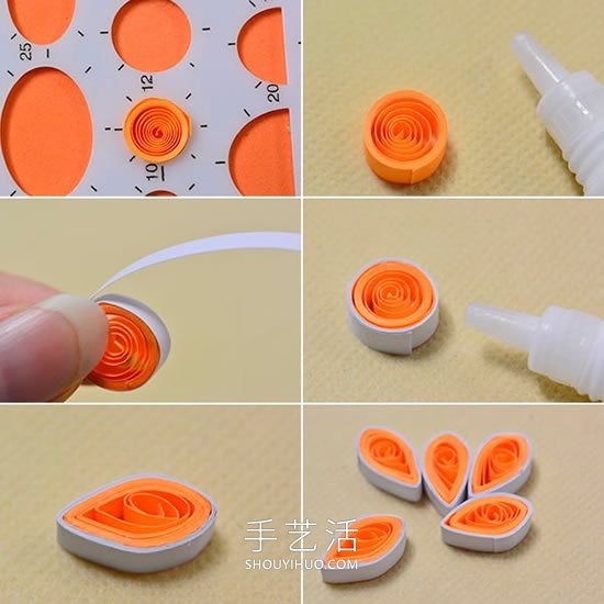就像檸檬切片！創(chuàng)意衍紙耳環(huán)手工制作教程 -  rpnrmr.com