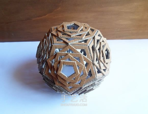 自制幾何球形燈！超美紙板燈飾手工制作教程 -  rpnrmr.com
