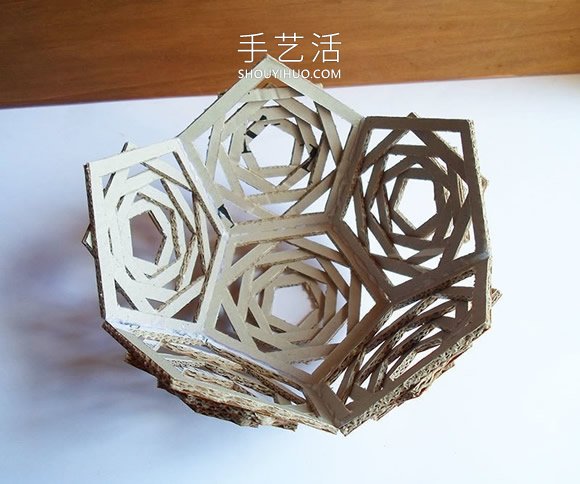 自制幾何球形燈！超美紙板燈飾手工制作教程 -  rpnrmr.com