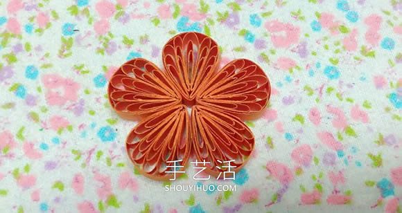 用梳子也能做！簡(jiǎn)單可愛(ài)衍紙五瓣花手工制作 -  rpnrmr.com
