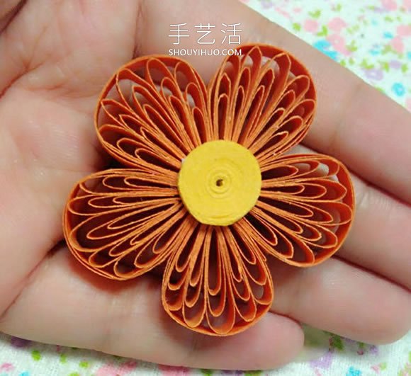 用梳子也能做！簡(jiǎn)單可愛(ài)衍紙五瓣花手工制作 -  rpnrmr.com