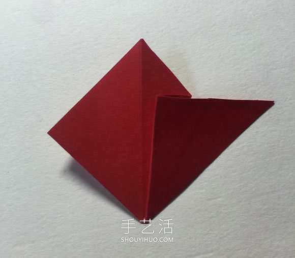 簡(jiǎn)單折紙4個(gè)花瓣 粘合得到一朵四瓣花！ -  rpnrmr.com