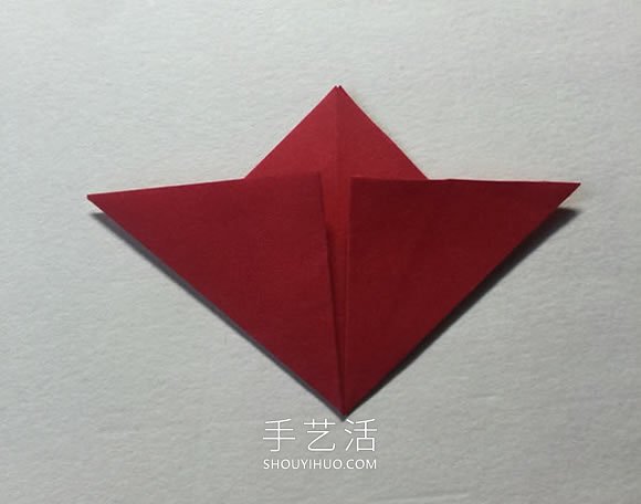 簡(jiǎn)單折紙4個(gè)花瓣 粘合得到一朵四瓣花！ -  rpnrmr.com
