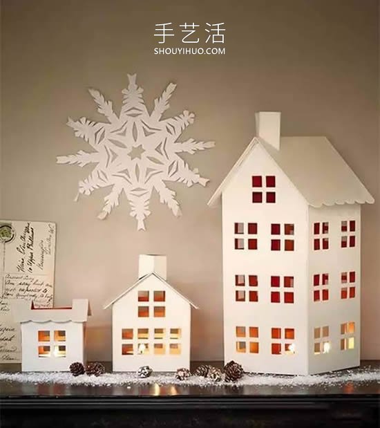 牛奶盒廢物利用 手工制作小房子燈籠的做法 -  rpnrmr.com