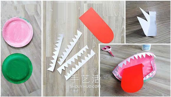 蛋糕紙盤再利用！簡(jiǎn)單手工制作鱷魚(yú)的做法 -  rpnrmr.com
