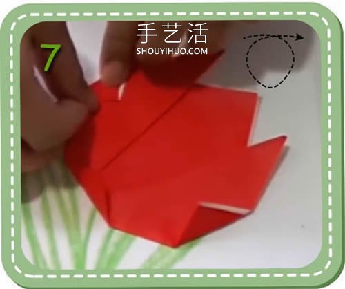 簡(jiǎn)單容易學(xué)！兒童手工折紙郁金香的視頻教程 -  rpnrmr.com