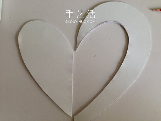 卡紙手工制作立體心形卡片的做法圖解 -  rpnrmr.com