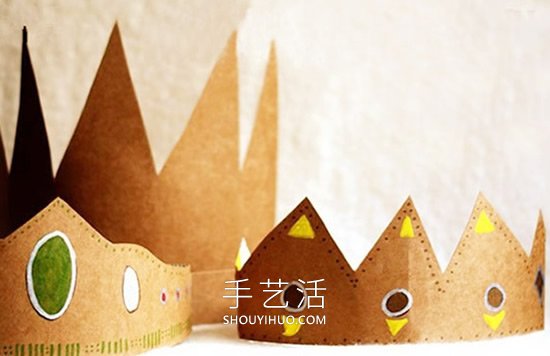 硬紙板手工制作兒童皇冠玩具的做法 -  rpnrmr.com