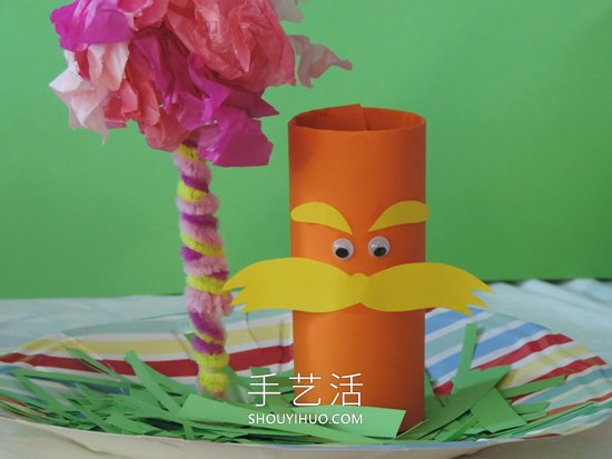 卷紙筒手工制作大胡子老爺爺?shù)淖龇▓D解 -  rpnrmr.com
