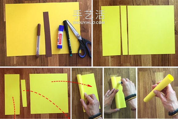 幼兒園手工制作立體長(zhǎng)頸鹿的做法圖解 -  rpnrmr.com