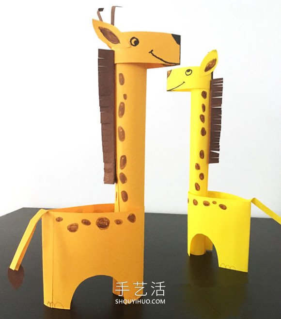 幼兒園手工制作立體長(zhǎng)頸鹿的做法圖解 -  rpnrmr.com