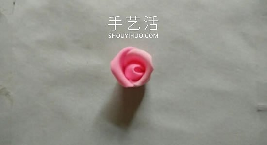 超輕粘土手工制作玫瑰花頭繩的做法圖解 -  rpnrmr.com