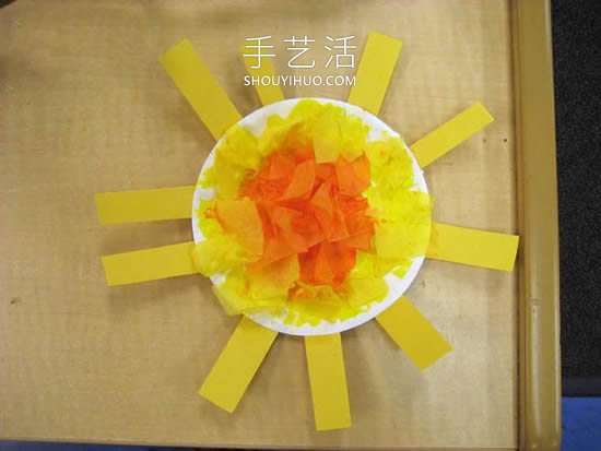 最簡(jiǎn)單手工制作紙盤(pán)太陽(yáng)的做法教程 -  rpnrmr.com