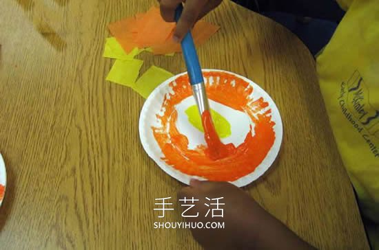 最簡(jiǎn)單手工制作紙盤(pán)太陽(yáng)的做法教程 -  rpnrmr.com