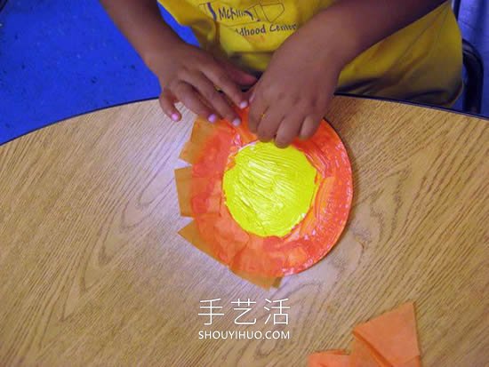 最簡(jiǎn)單手工制作紙盤(pán)太陽(yáng)的做法教程 -  rpnrmr.com