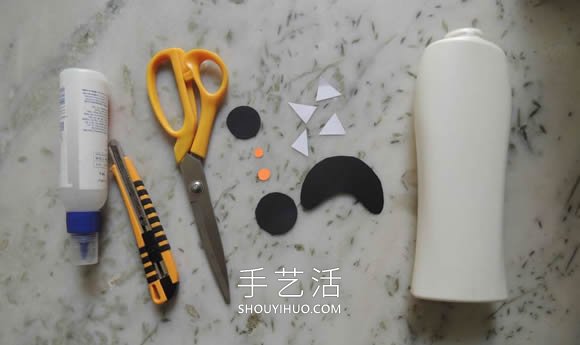 洗發(fā)水瓶廢物利用 手工制作萬圣節(jié)怪物筆筒 -  rpnrmr.com