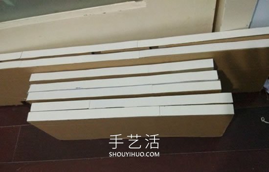 硬紙板手工制作廚房置物柜的做法教程 -  rpnrmr.com