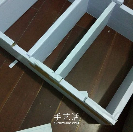 硬紙板手工制作廚房置物柜的做法教程 -  rpnrmr.com