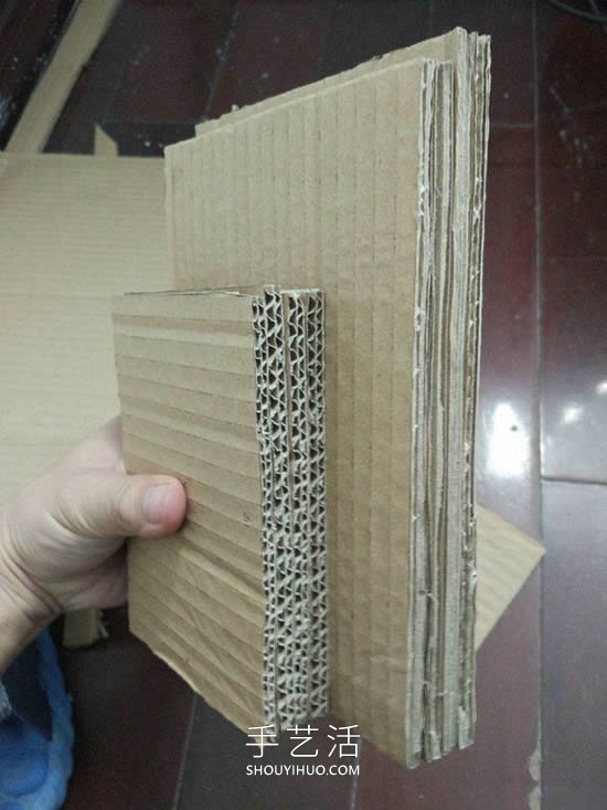 硬紙板手工制作廚房置物柜的做法教程 -  rpnrmr.com