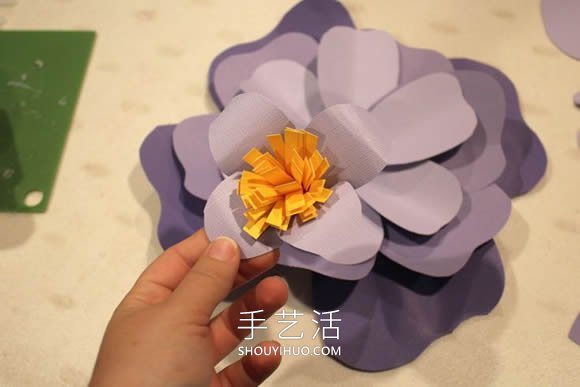 用紙手工制作立體牡丹花的做法教程 -  rpnrmr.com