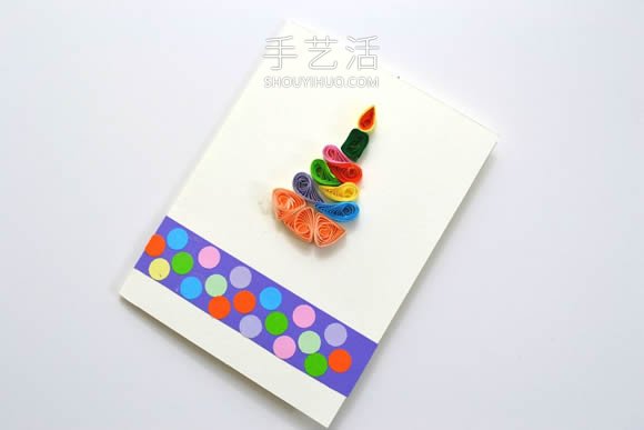 自制生日蛋糕賀卡的做法圖解教程 -  rpnrmr.com