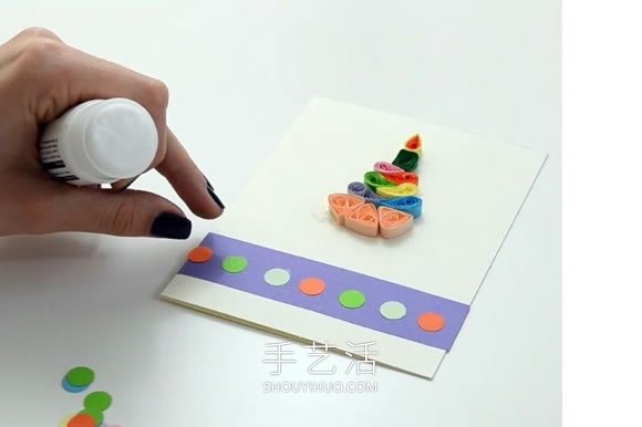 自制生日蛋糕賀卡的做法圖解教程 -  rpnrmr.com