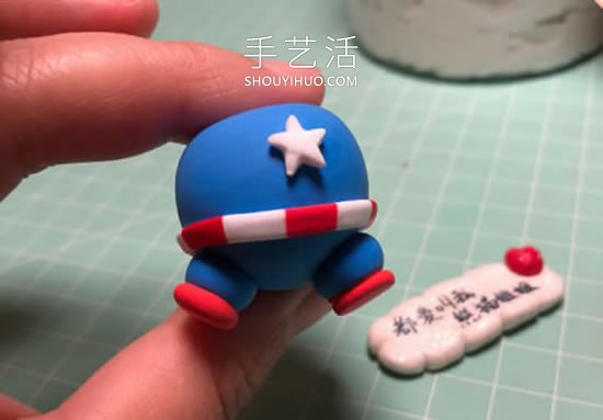 超輕粘土手工制作卡通美國隊長的做法 -  rpnrmr.com