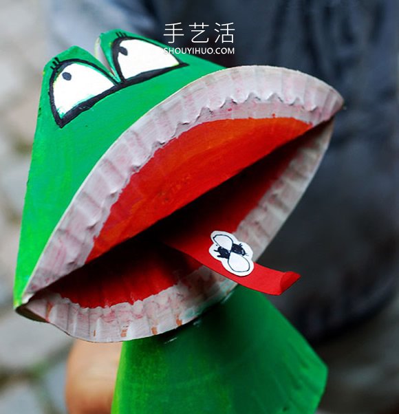 紙盤(pán)手工制作夏日青蛙的做法圖解 -  rpnrmr.com