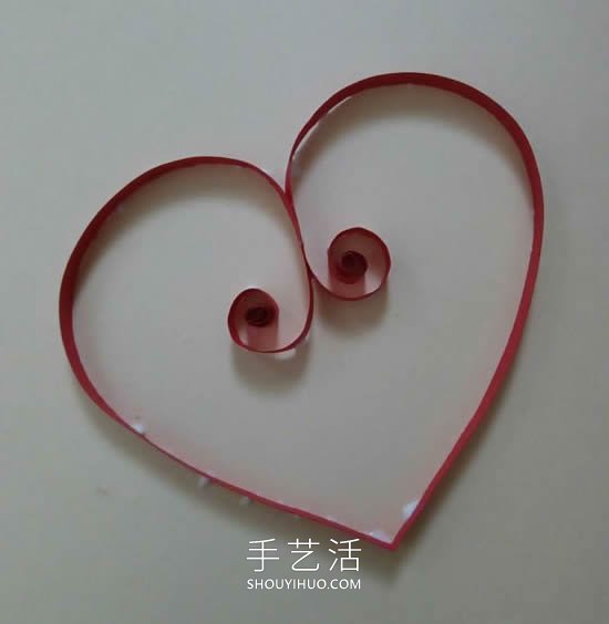 自制衍紙情人節(jié)賀卡的方法圖解教程 -  rpnrmr.com