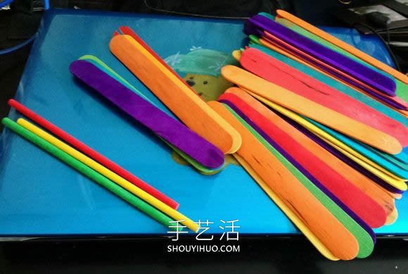 雪糕棍手工制作秋千吊椅的方法圖解教程 -  rpnrmr.com