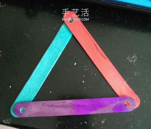 雪糕棍手工制作秋千吊椅的方法圖解教程 -  rpnrmr.com