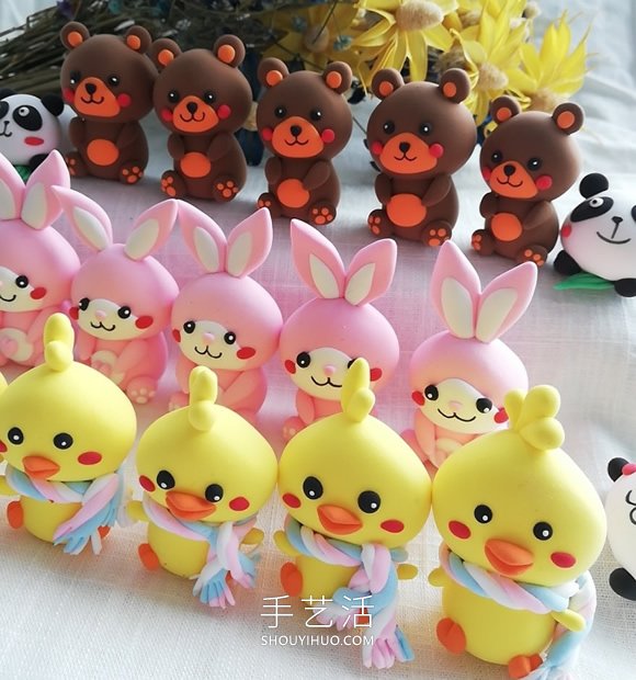 超輕粘土手工制作可愛小動(dòng)物的做法圖解 -  rpnrmr.com