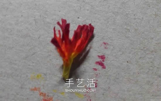 皺紋紙手工制作簡(jiǎn)單臘梅花的做法教程 -  rpnrmr.com